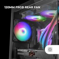 Micro ATX/ITX Mini tower-doos Behuizing Mars Gaming MCVIEW2 Zwart - thumbnail