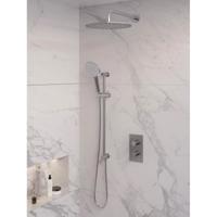 Inbouw Regendouche Set Brauer Brushed Edition Gebogen Wanduitloop Ronde Hoofddouche 30 cm Met Handdouche 3 Standen en Glijstang RVS Look Brauer - thumbnail