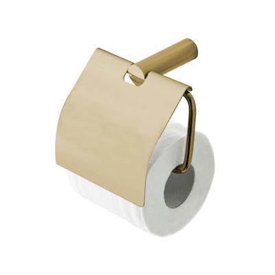 Toiletrolhouder Aqua Splash Goldy Inclusief Klep Geborsteld Messing Goud Aqua Splash