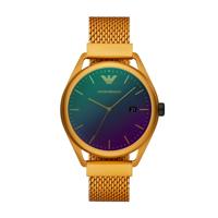 Horlogeband Armani AR11327 Aluminium Geel 20mm - thumbnail