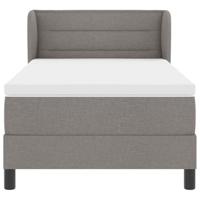 Boxspringbed met matras stof taupe 80x200 cm - thumbnail