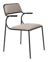 Zuiver Eetkamerstoel 'Alba' Velvet, kleur Beige - thumbnail