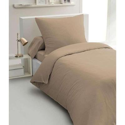 Dekbedovertrekset 2-delig - HOME LINGE PASSION - HP72071 - 82 g microvezel - 140 x 200 cm - beige