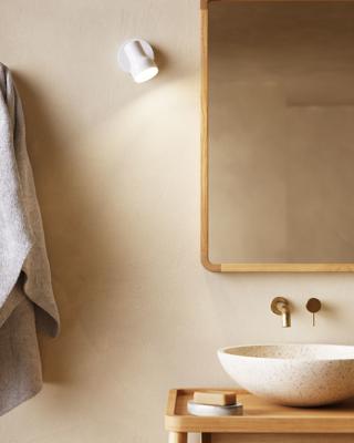 Kave Home Spiegel 'Shamel' Teakhout, 70 x 45cm, kleur Naturel Kave Home Spiegel 'Shamel' Teakhout, 70 x 45cm, kleur Naturel