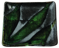 Groen/Grijs Vierkant Bord - Green Grey Series - 18 x 18 cm - thumbnail