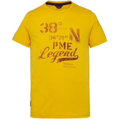 Short sleeve r-neck single jersey lemon