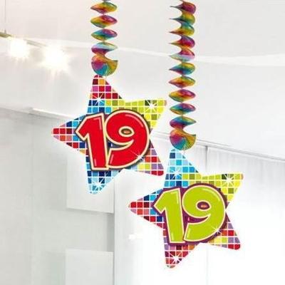 19 jaar hangdecoratie blocks 19 jaar hangdecoratie blocks