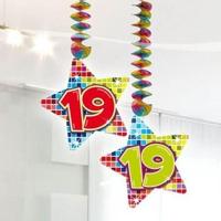 19 jaar hangdecoratie blocks - thumbnail