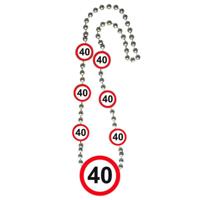 40 Jaar Verkeersbord Ketting - thumbnail