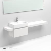 Planchet Clou Match Me Melamine 210cm Wit Incl. Bevestigingsmateriaal - thumbnail