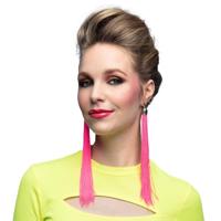 Boland Oorbellen festival neon roze, 20cm - thumbnail