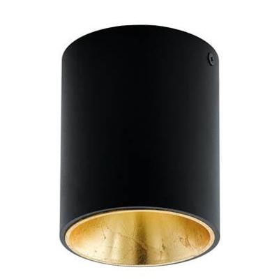 Eglo Led plafondspotPolasso Round 10cm zwart met goud - 94502