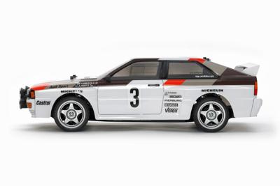 Tamiya 1:10 RC auto Elektro Straatmodel Audi Quattro Rally Brushed 4WD Bouwpakket TT-02 Tamiya 1:10 RC auto Elektro Straatmodel Audi Quattro Rally Brushed 4WD Bouwpakket TT-02