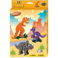 Hama midi strijkkralenset - dino, 2000st. - thumbnail