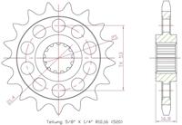 ESJOT Sprocket 520 16z racing - thumbnail