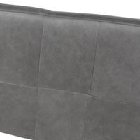 2,5 zitsbank Blaster | Leer  | Donkergrijs - thumbnail