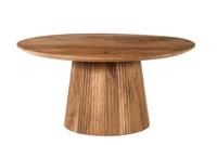 Sohome Ronde Salontafel 'Olav' Mangohout, 80cm, kleur Bruin - thumbnail
