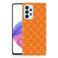 Samsung Galaxy A53 5G | TPU bumper | Batik Oranje - thumbnail