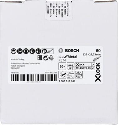 Bosch Accessories 2608619161 Fiberschijf Diameter 125 mm Korrelgrootte (num): 60 1 stuk(s)