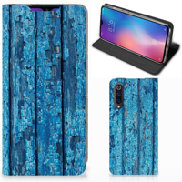 Xiaomi Mi 9 Book | Wallet Case | Wood Blue - thumbnail