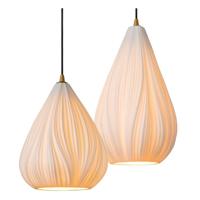 Lucide CINZIA - Hanglamp - Ø 55,5 cm - 4xE27 - Wit - thumbnail
