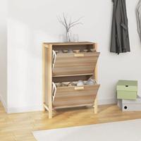 VidaXL Schoenenkast 57,5x33x80 cm bewerkt hout - thumbnail