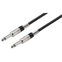 Monacor 0060410 Jackplug Audio Verbindingskabel [1x Jackplug male 6,3 mm (mono) - 1x Jackplug male 6,3 mm (mono)] 1 m Zwart - thumbnail