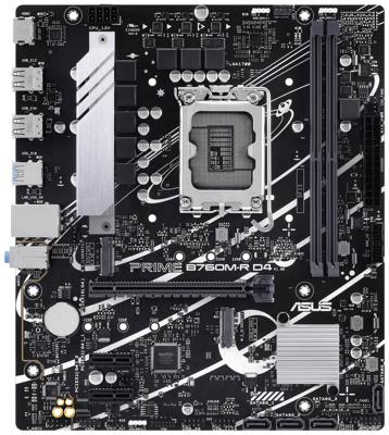 Asus PRO B760M-R D4 Moederbord Socket Intel LGA 1700 Vormfactor Micro-ATX Moederbord chipset Intel® B760
