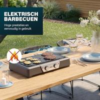 Princess BBQ Grill Tafel Zwart, Zilver - thumbnail