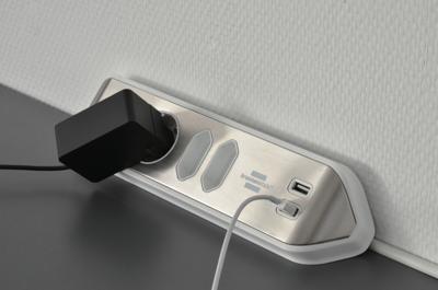 Stekkerdoos Desktop-Power 4-Wegs 2.00 m Zilver - Geaard Stekkerdoos Desktop-Power 4-Wegs 2.00 m Zilver - Geaard