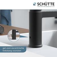 ELEPHANT ééngreepsmengkraan wastafel, zwart mat keramische schijven geluidsarme, verwisselbare 40 mm-cartouche flexibele metalen aansluitslangen 350 mm volgens DVGW/KTW-A 1 ¼" (Ø ca. 4 cm) dr - thumbnail