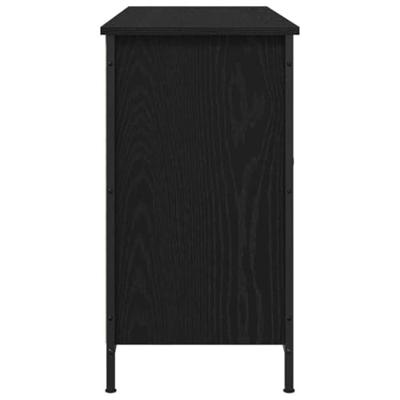 TV-kast Zwart eiken 101 x 35 x 65 cm Bewerkt hout