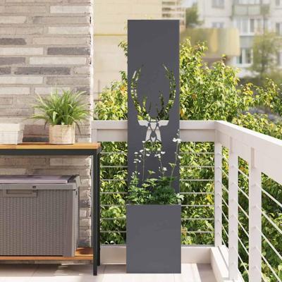 Tuin Privacy Screen Antraciet 32 x 140 cm Koudgewalst staal