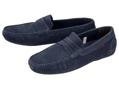 esmara Men Leren heren loafers (Marineblauw, 45)