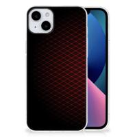 iPhone 15 Plus | TPU bumper | Geruit Rood - thumbnail