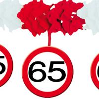 Slinger papier verkeersbord 65 jaar - thumbnail