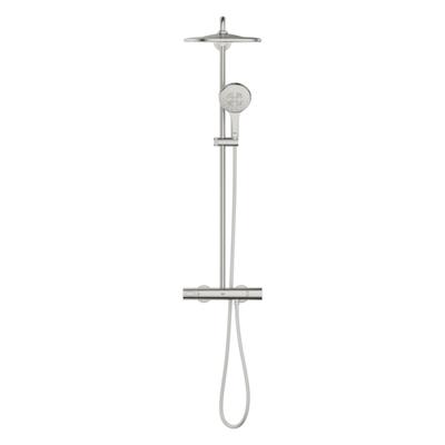 Grohe Rainshower SmartActive 310 douchesysteem rond thermostatisch hoofddouche Ø31cm en handdouche Ø13cm supersteel 26836dc0