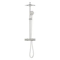 Grohe Rainshower SmartActive 310 douchesysteem rond thermostatisch hoofddouche Ø31cm en handdouche Ø13cm supersteel 26836dc0 - thumbnail