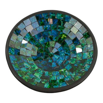 Kom Mozaïek Groen-Blauw (21 cm)