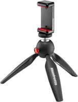 Manfrotto MKPIXICLAMP-BK Pixi Desktopstatief met houder voor smartphone, zwart - thumbnail