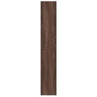 Boekenkast 60x24x143 cm bewerkt hout bruin eikenkleur - thumbnail