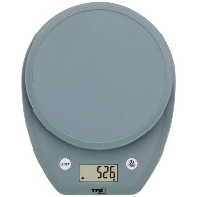 TFA Dostmann MOCHI Keukenweegschaal Digitaal Weegbereik (max.)=5000 g Turquoise 160 x 200 x 29