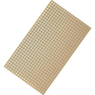 TRU COMPONENTS Printplaat Hardpapier (l x b) 160 mm x 100 mm 35 µm Rastermaat 5.08 mm Inhoud 4 stuk(s)