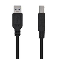 AISENS A105-0445 kabel USB 3.0 printer type A/M-B/M, zwart, 3,0 m - thumbnail