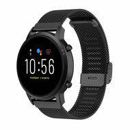 Samsung Galaxy Watch - 46mm / Samsung Gear S3 - Milanese bandje met klemsluiting - Zwart - thumbnail