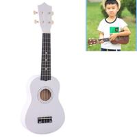 HM100 21 inch Basswood Ukulele kinderen verlichting muziekinstrument (wit) - thumbnail