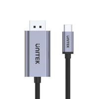 UNITEK V1409A tussenstuk voor kabels USB-C DisplayPort Zwart, Grijs - thumbnail