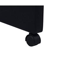 Eetkamerstoelen 2 st kunstleer zwart - thumbnail