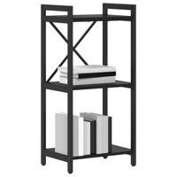 Boekenkast Zwart eiken 40 x 30 x 83 cm Bewerkt hout - thumbnail