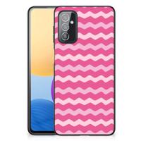 Samsung Galaxy M52 Back Case Waves Pink - thumbnail